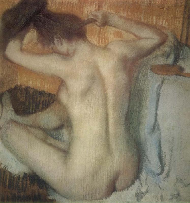 Edgar Degas Woman Combing her Hair China oil painting art